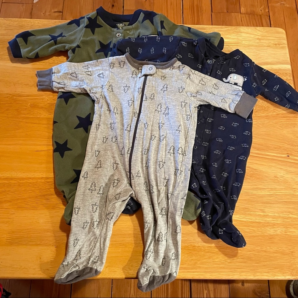 Bundle of 3 month pajamas